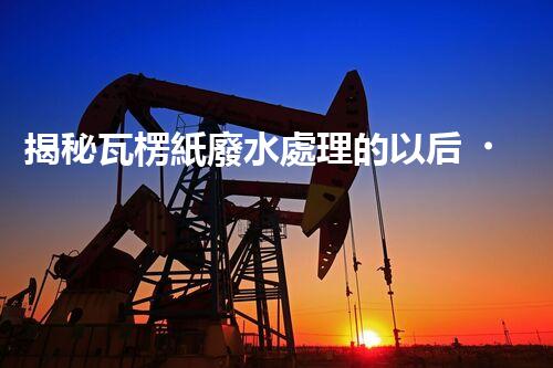 揭秘瓦楞紙廢水處理的以后！